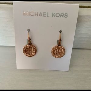 Authentic rose gold Michael Kors earring brand new